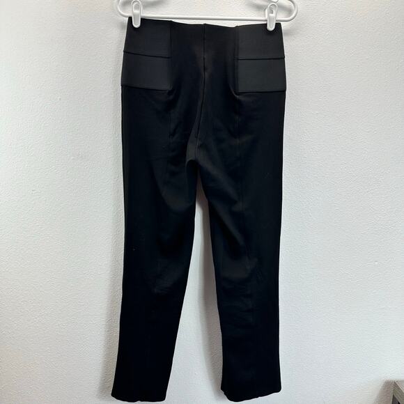 Marcella Tremont Pant Black Ponte Knit Split Hem Med - Picture 3 of 16